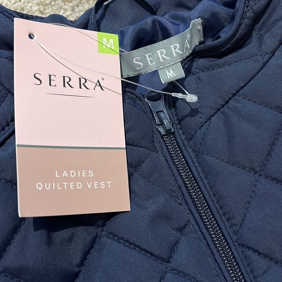 Serra- Navy- Quilted Vest- Ladies Medium- New with tags - Picture 5 of 6